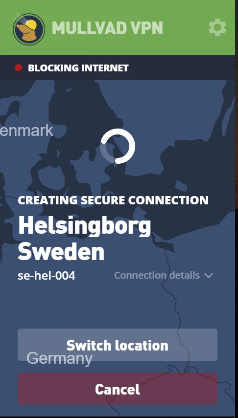 Mullvad VPN — Screenshot 1