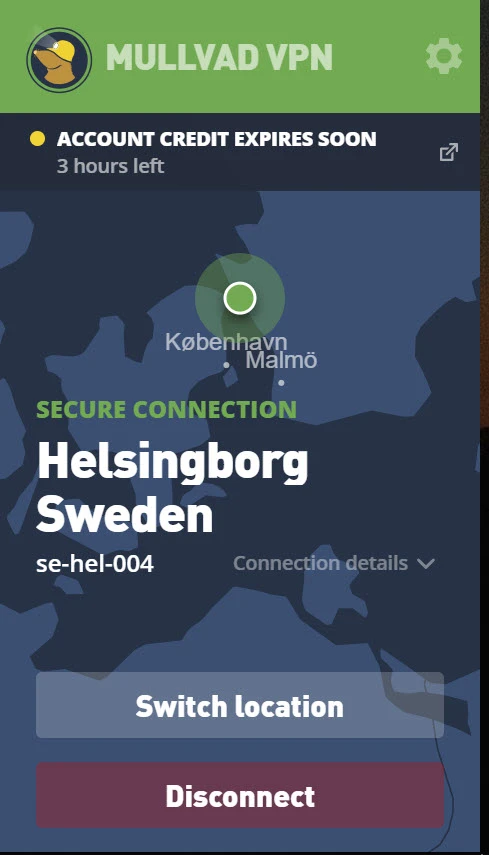 Mullvad VPN — Screenshot 2